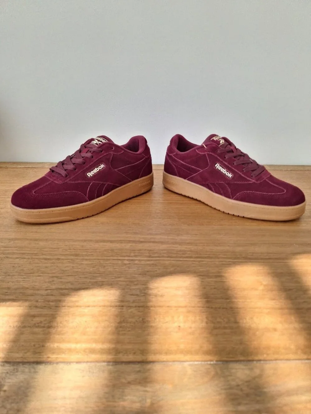 (New) Reebok – Forte Lounger Double Up Suede Sneakers (Black Cherry) – Women 8.5
